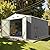 Patiolife 10x12 FT Metal Outdoor Storage Shed, All-Weather Garden Tool Shed with Lockable Door & Sloping Roof, for Backyard and Garden Patio, Grey