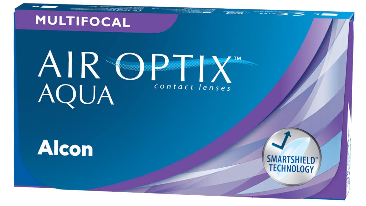Air Optix plus HydraGlyde Multifocal Lentes de contacto progresivas de reemplazo mensual, Pack de 3, R 8.6 mm, D 14.2 mm, adición alta +3.5 Diopt