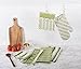DII Kitchen Collection, Gourmet Chef, Potholder Set, Striped Parsley