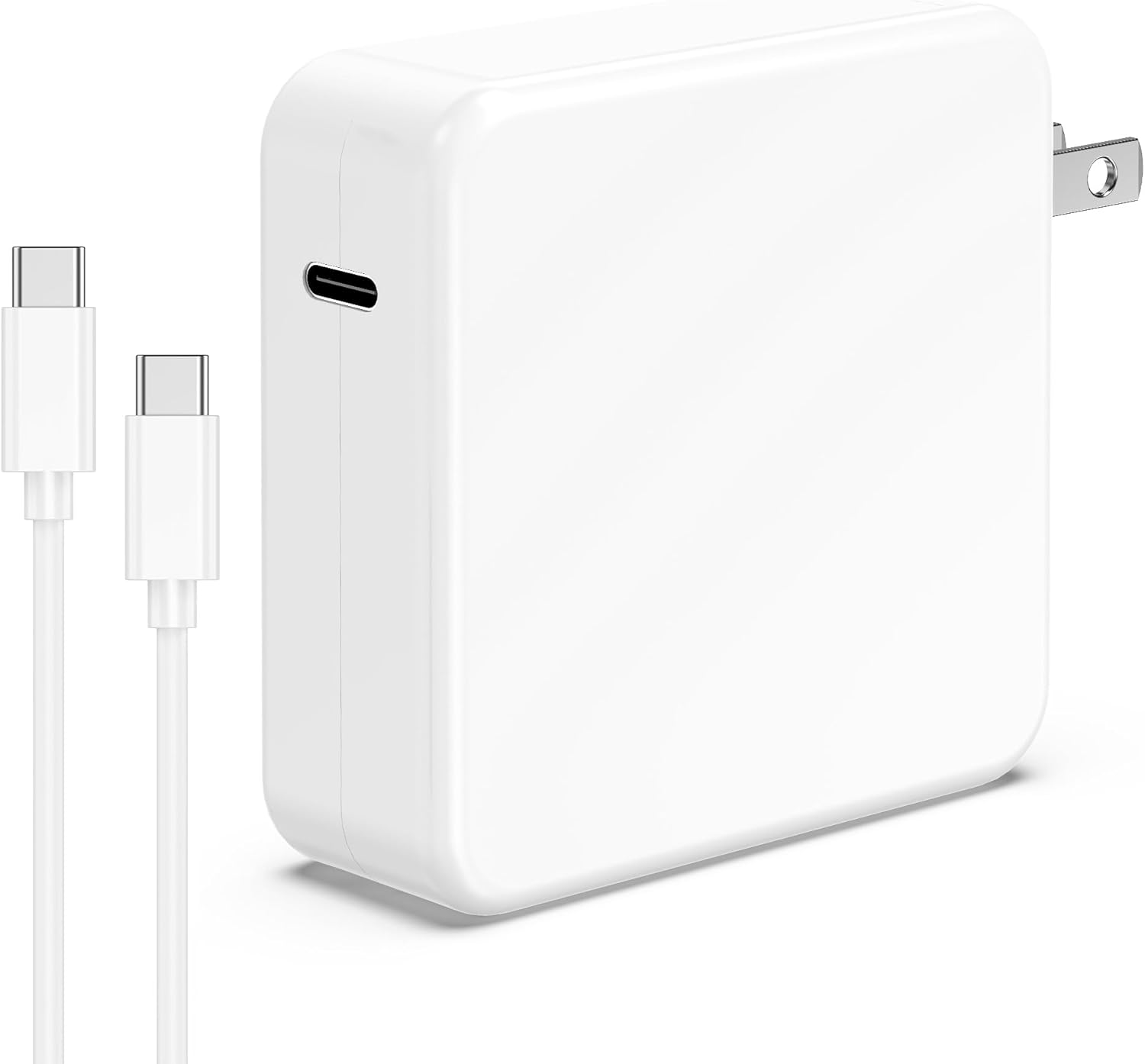 100W USB C to C Fast Charger Compatible with MacBook Air 15/13 Inch, MacBook Pro 16/15/14/13 Inch, iPad Pro, Samsung Galaxy, Pixel, and All Type C Devices, Include 6.6FT/2M Charge Cable