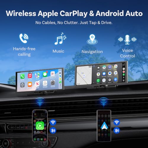 OTTOCAST OttoScreen AI, 11.4" Portable CarPlay Screen for Car with YouTube and Backup Camera for iPhone(iOS 13+) Android Auto(Android 11+), Built-in Apps, Voice Control, Android 15 OS — view 4