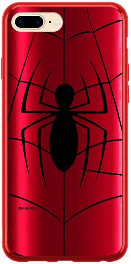 ERT GROUP Original Marvel Spider-Man TPU Case for iPhone 7 PLUS, iPhone 8 PLUS, Liquid Silicone Cover, Flexible and Slim, Protective for Screen, Shockproof and Anti-Scratch Phone Case