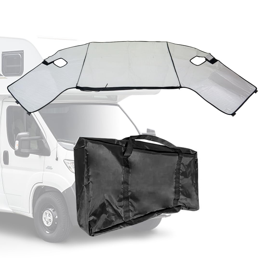 Cubierta para Parabrisas Fiat Ducato 2006-2022 Autocaravana con Bolsa Negra