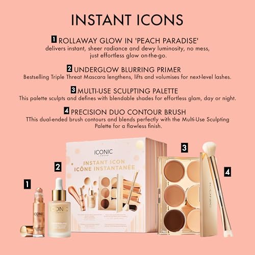 ICONIC LONDON Luxury Makeup Set for Glowy, Radiant Skin and Highlighted Finish, Perfect for Gifting, Long-Lasting, Cruelty-Free, Vegan Makeup - Image 3