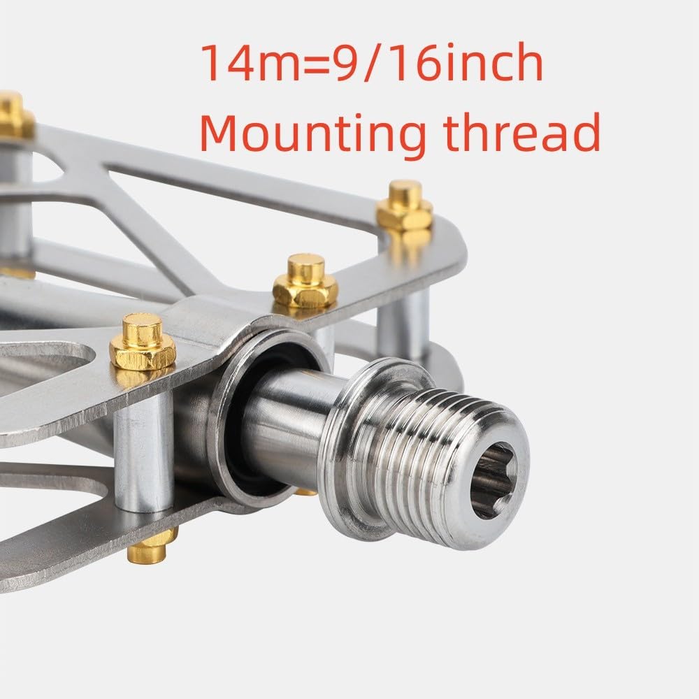 Fahrradpedale Titanachse Titanrahmen MTB Rennrad 9/16 Zoll Pedale für Brompton Pedale Schnellspanner Ultraleicht