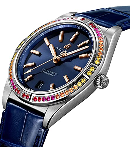 Watch Breitling Gem Set Chronomat Automatic 36 mm South Sea Midnight Blue Watch A10380611C1P12