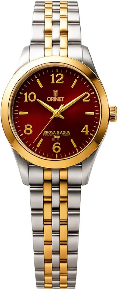 Relógio Feminino Orinet Original A Prova D Agua Prata/golden