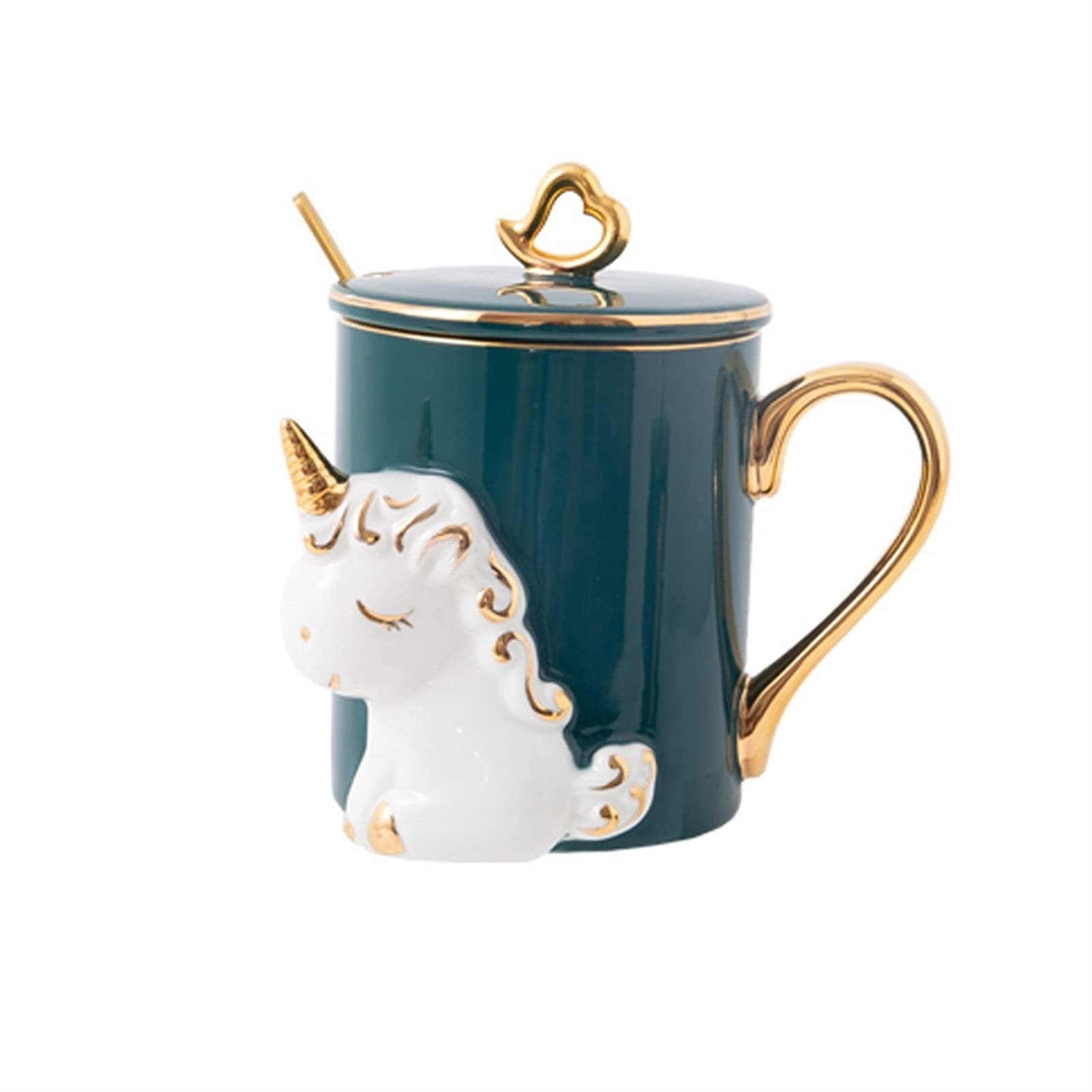 Zestawy filiżanek i spodków Sweet Pocałunek Jeleń Kawa Para Handmade Funny Embossed Animal Ceramic Cup Para Herbata Cup jest idealnym prezentem ślubnym dla panny młodej i pana młodego Zestaw kubków