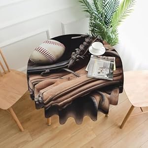 Tablecloths Waterproof Oil-Proof Table Clothe 60 Inch Tablecloth for Dining Decorative Kitchen Table Clothes Baseball Equipment Farmhouse Table Cover for Party Outdoor Indoor