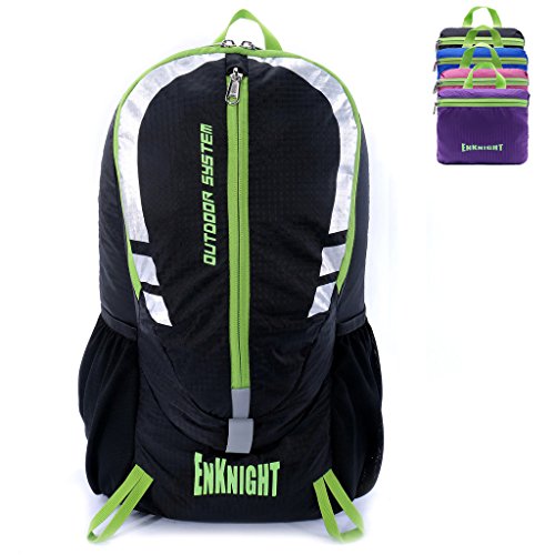 enknight 28L Unisex Lightweight Foldable Waterproof Travel Backpack Hiking Daypack Black enknight 28L Unisex Lightweight Foldable Waterproof Travel Backpack Hiking Daypack Black