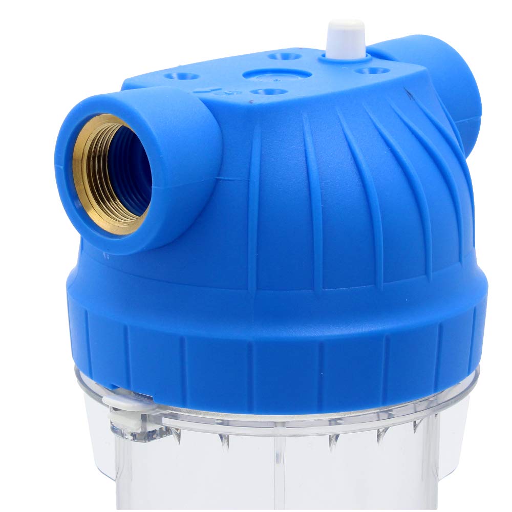 10" Wasserfiltergehäuse 1" BSP Weibliches Gewinde In-Line Reinigungssystem