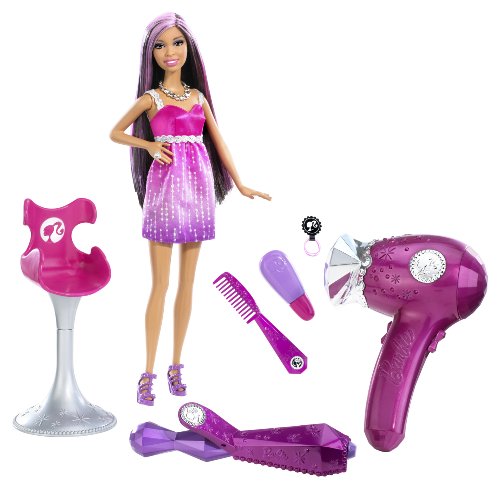Barbie Loves Glitter Blowdryer African American Doll Desertcart