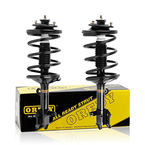OREDY Front Driver and Passenger Side Complete Struts Assembly Coil Spring Assembly Kit 171598 171597 11661 11662 Shocks Absorber Struts Compatible with Honda Odyssey 1999 2000 2001 2002 2003 2004