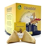 LIEFERUMFANG - Zu Dir kommt eine Box in der 10 witzige Glückskekse enthalten sind. Jeder Glückskeks enthält eine Karte auf der eine Scherzfrage steht und die Antwort zu dem Witz befindet sich im Keks. Scherz Kekse sind vegan, ohne Palmöl, ohne Gentechnik, laktosefrei und unter höchsten Hygiene Standards in Deutschland hergestellt.