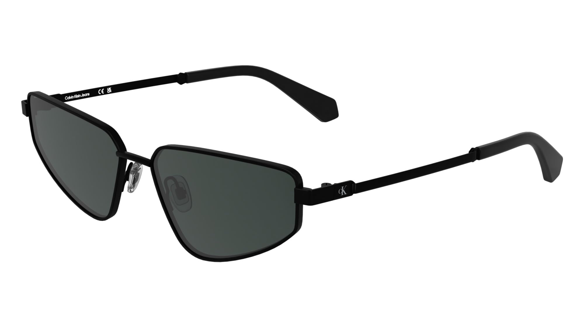 CALVIN KLEIN JEANS Brille Größe 57 mm Matte Schwarz Eye Size: 57 Bridge: 15