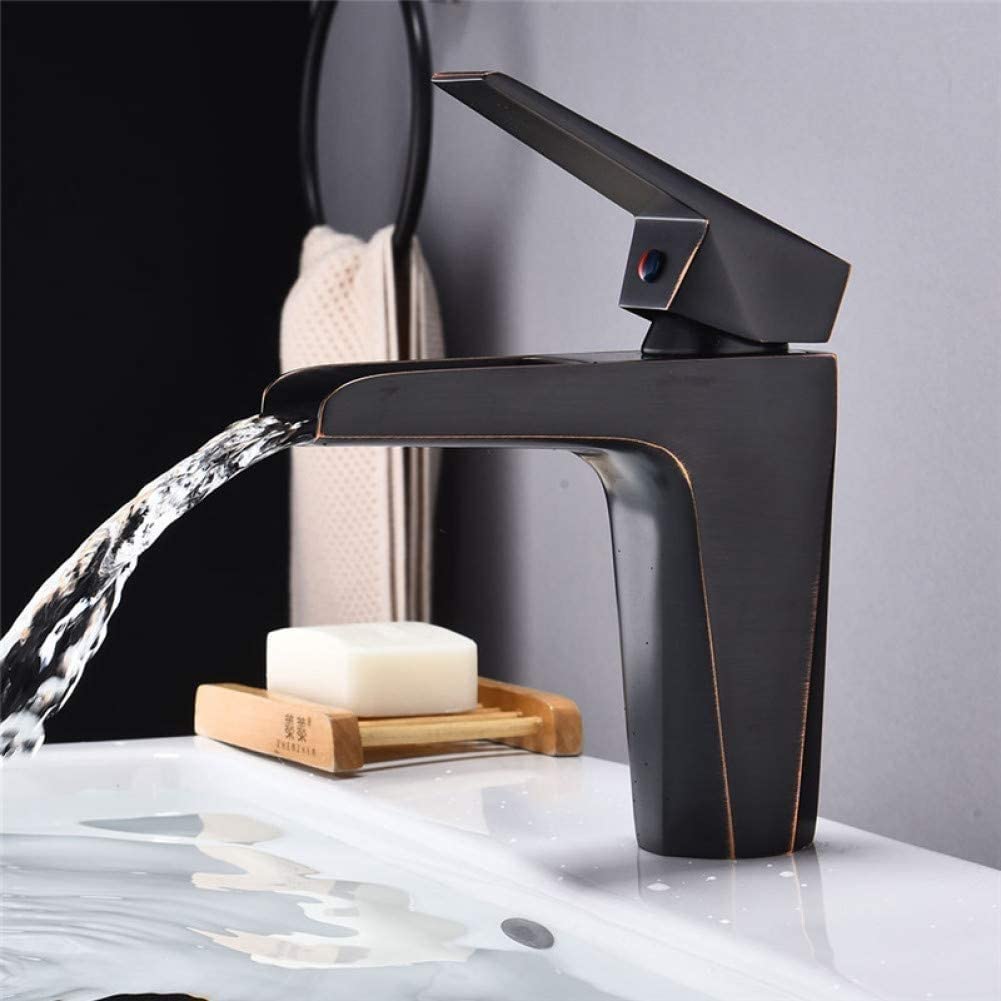 Mitigeur de lavabo anti éclaboussure à effet cascade pour vasque de maison