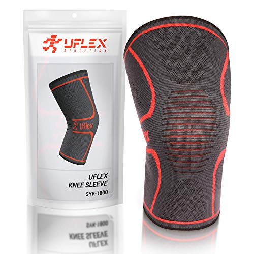 Knee Compression Sleeve Support for Running, Jogging, Sports, Joint Pain Relief, Arthritis and Injury Recovery - Single Wrap