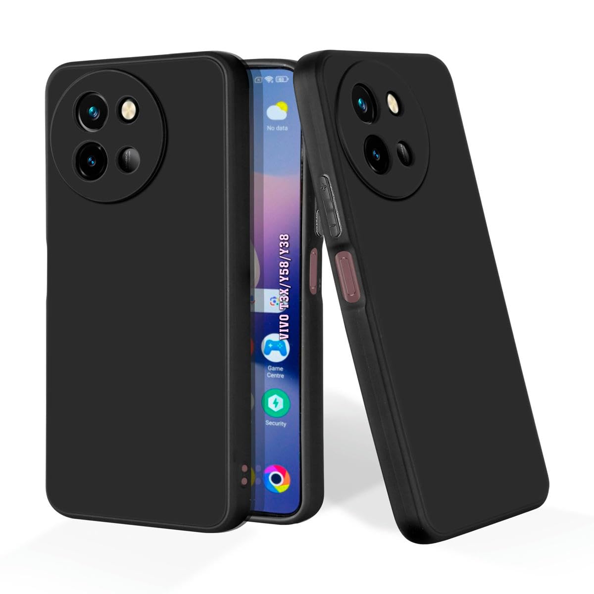 PrintWhiz Soft Silicone Mobile Back Cover Compatible with Vivo T3x 5G,Vivo Y58 5G,Vivo Y38 5G(Plain Black)($BL-VIV-T3X-000) (B0DCJTTPLT) Amazon Price History, Amazon Price Tracker