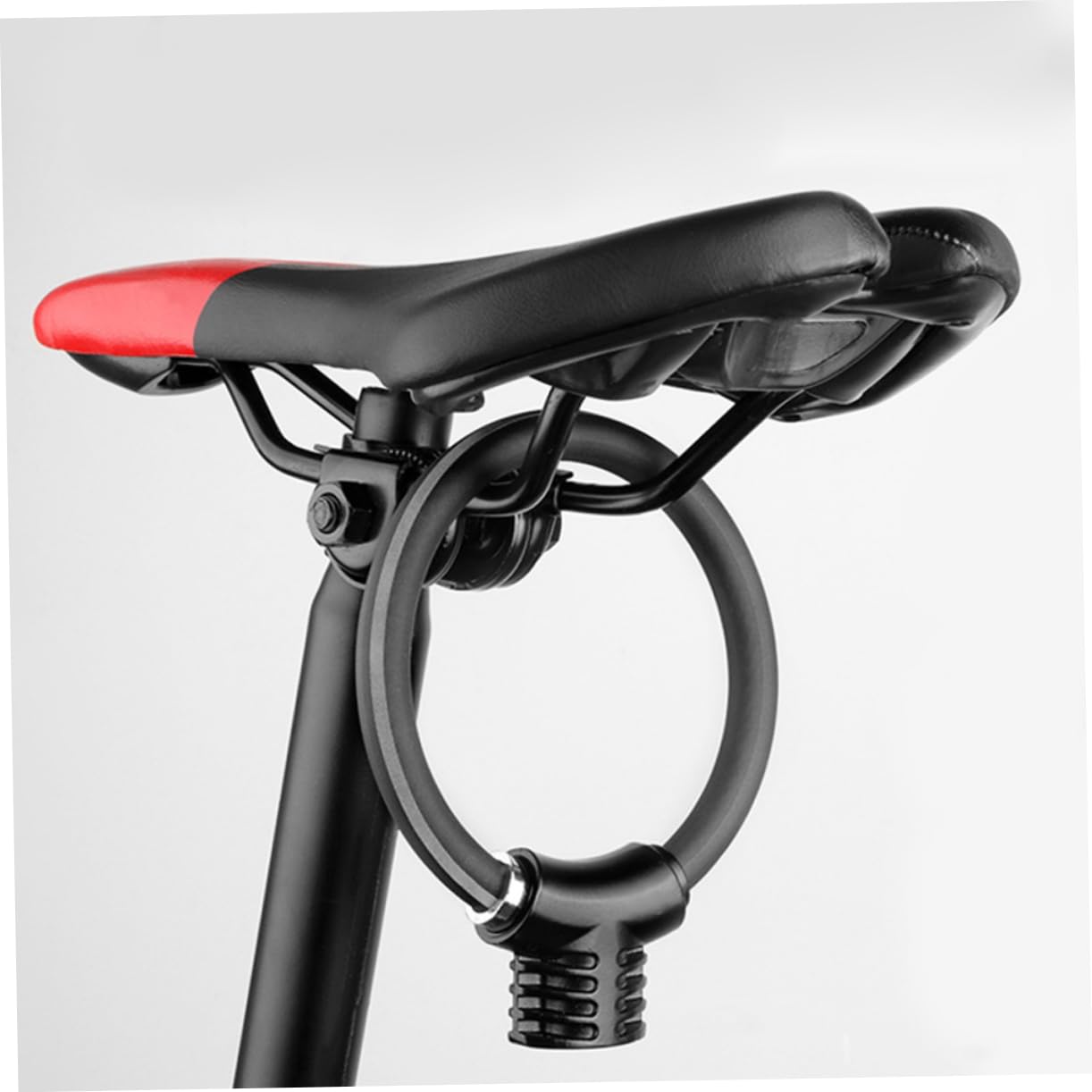 TOBBOMEY Alloy Lock for Bicycle Compact Ring Shaped Bike Security Lock Anti-Theft Reflective Tape