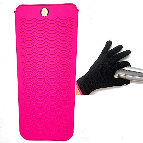 Lessmon Button Lock Heat Resistant Silicone Mat Pouch with 1 Piece Heat Resistant