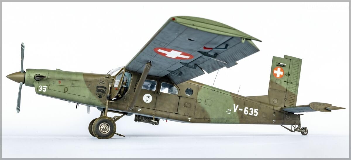 heller 30410 Pilatus PC-6 B2/H2 Turbo Porter 1/48, Unlackiert