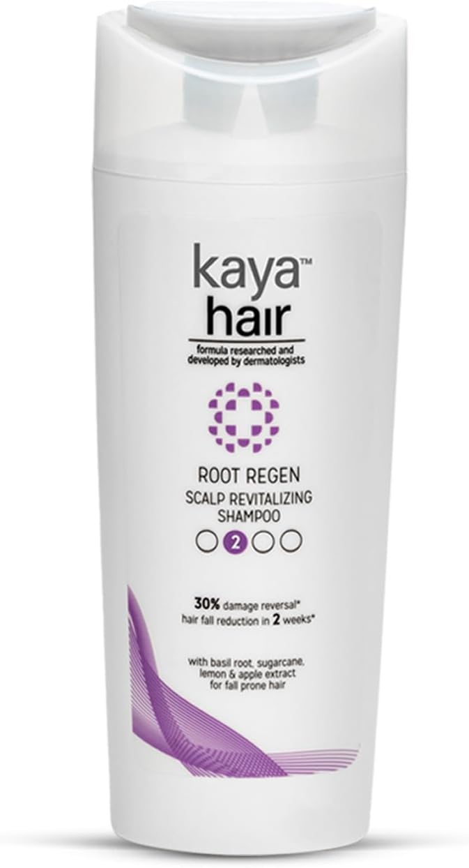 Kaya Clinic Scalp Revitalizing Shampoo, Reduces Hair fall, Contains basil, sugarcane, lemon, apple extracts 225ml