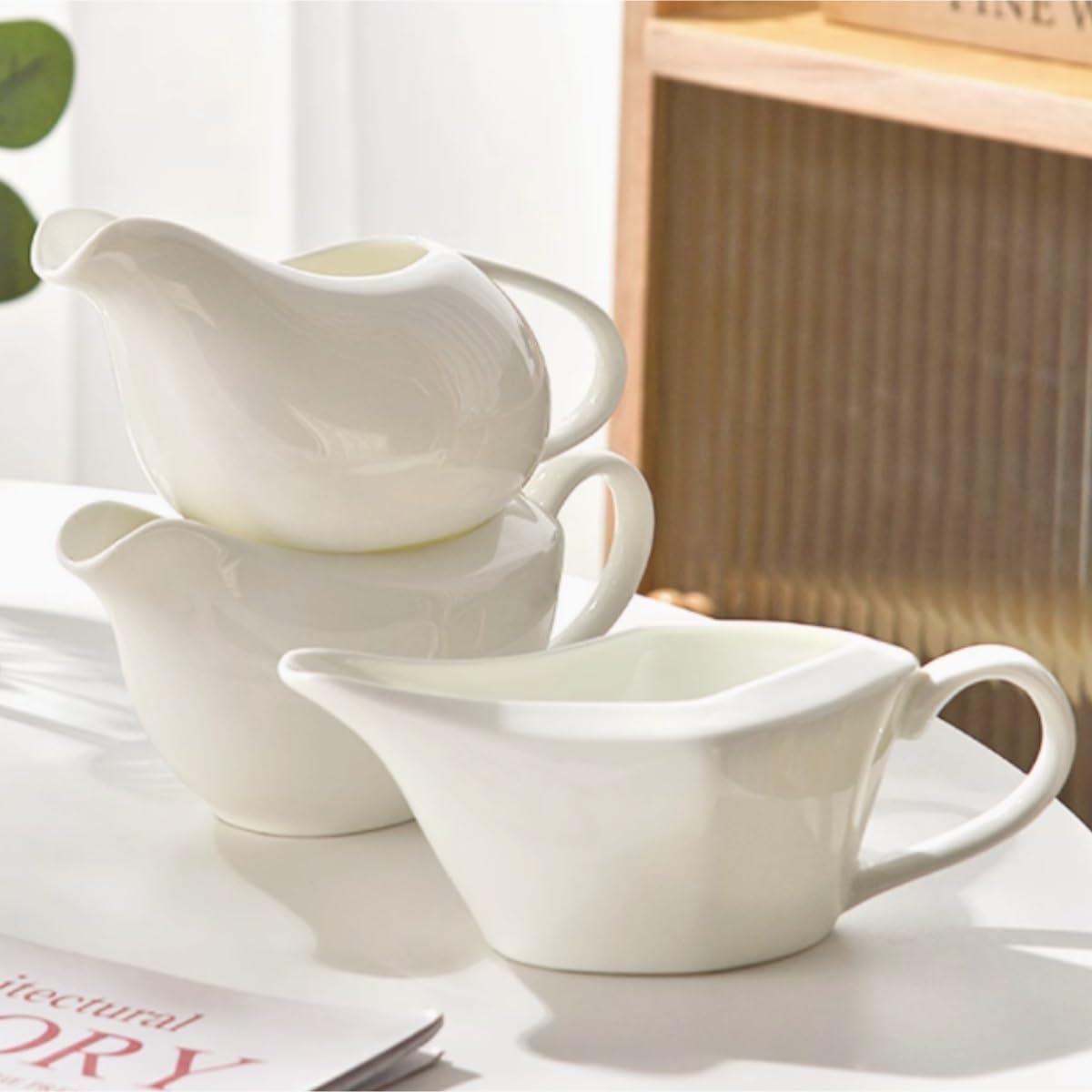 MRKU Pot à Lait, saucière, Tasse à Eau, pichet, crémier, Distributeur de café, sucrier, Bol en céramique de Style Western