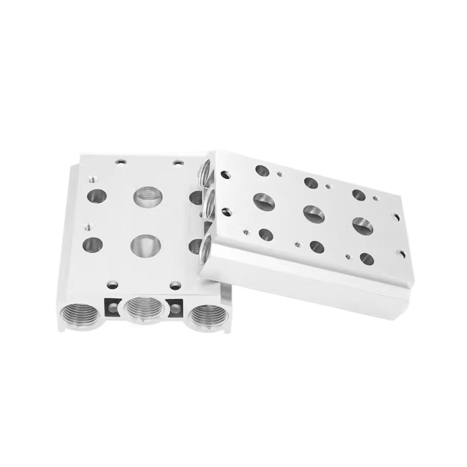 Plaque de base d électrovanne pneumatique en aluminium usiné, collecteur pour vannes 300M 12F