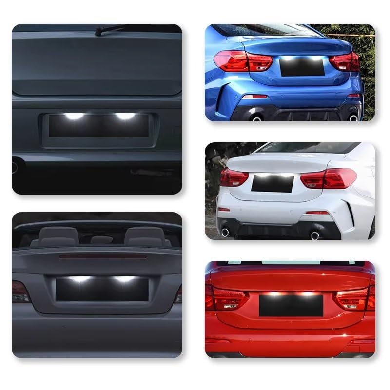 Luz de matrícula para Serie Z E85 E86 E89 con lente transparente de alta durabilidad 7