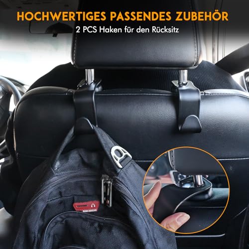HAPPY FINDING Autodach Gepäcknetz Decke, 90 × 65 cm Universal Aufbewahrungsnetz mit Verstellbare Kreuzgurte und 3 unabhängige Reißverschlusstaschen für Vier Dach Armlehnen auf Autos, Jeeps, Van, SUV