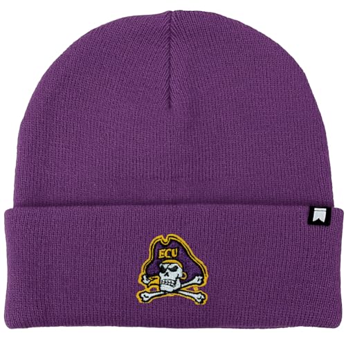 Campus Lab Official East Carolina University Team Logo Knit Beanie - Unisex for Men and Women