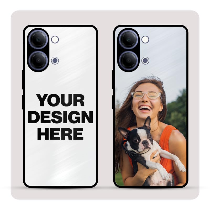 Image of Personalized Back Cover for Vivo Y05 | Custom Case with Name, Photo or Logo | PrintShield Hybrid with Soft TPU Grip & Scratch Protection
