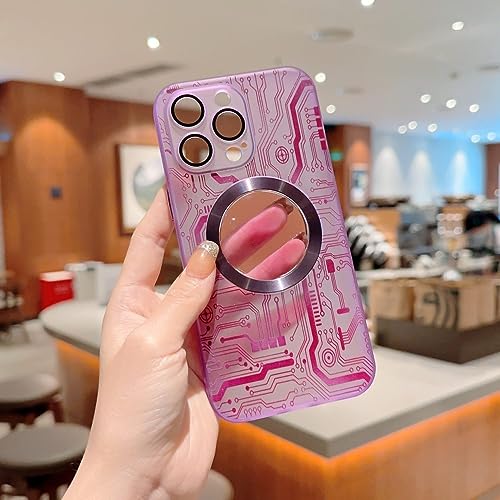 Coque de charge sans fil pour iPhone 12 Pro violette transparente ENILSA - 5