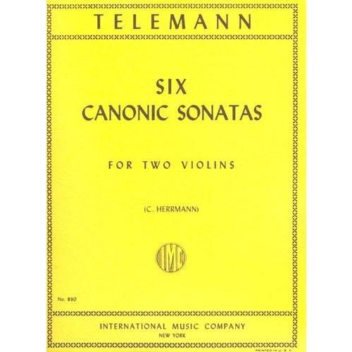 Telemann, Georg Philipp Six Canonic Sonatas TWV 40:118-123. For Two Violins. Published by Internat