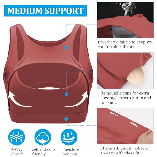 Image of Betaven Push up Sports Bra for Women Sexy Hollow Crop Tops with Removable Cups Workout Fitness Yoga Bra Medium Support