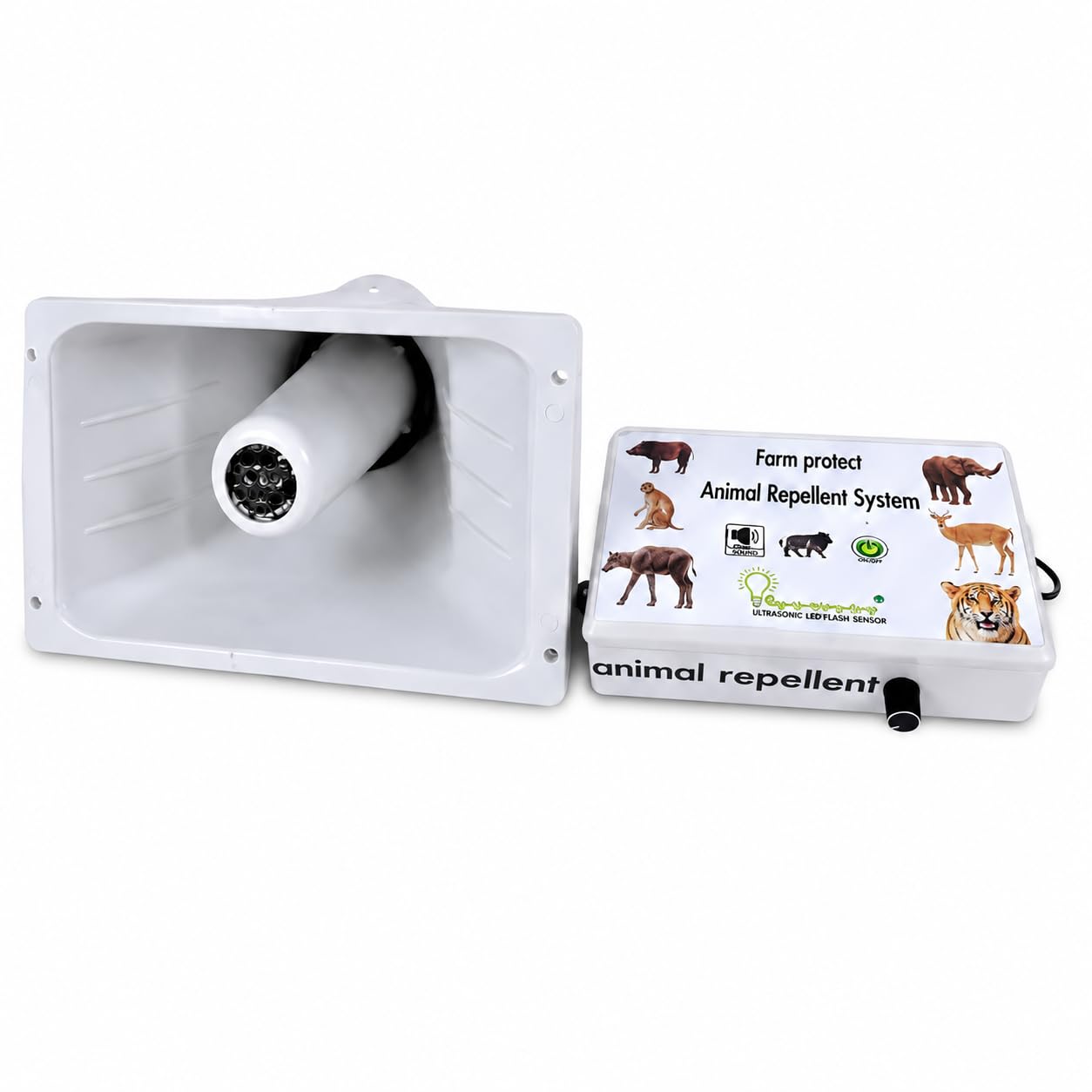 Wild Animal Repellent System for Farming Area with 500 Variant Very Loud & Noisy Sound to Keep Your Farm Safe from Wild Animals Such as Nilgai, Fox, Elephant, Deer, Etc (12 Acre Area)-image-8
