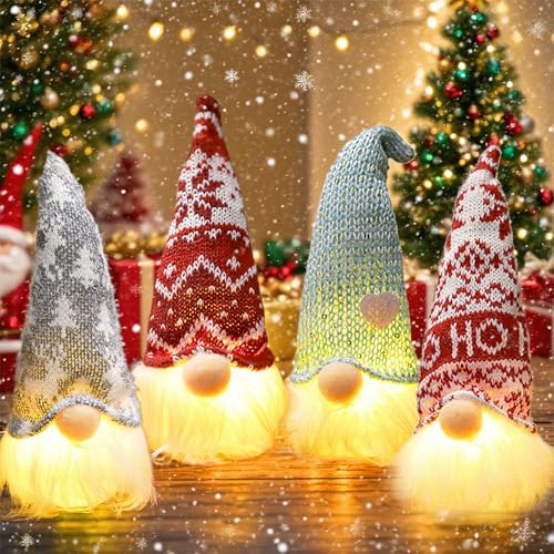 Weihnachtswichtel Figuren LED,Weihnachtsdeko Mit Beleuchtet...