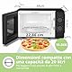 COMFEE’ Mikrowelle, Schwarz, 20 Liter, 700 W, 5 Leistungsstufen, Schnellauftaufunktion, manueller Timer, kompaktes Design - CM-M202CC(BK)