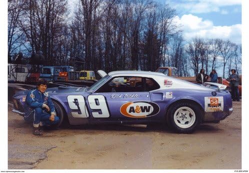 CrashDaddy Dick Trickle Mustang Stock Car Racing Poster Tipo Vintage