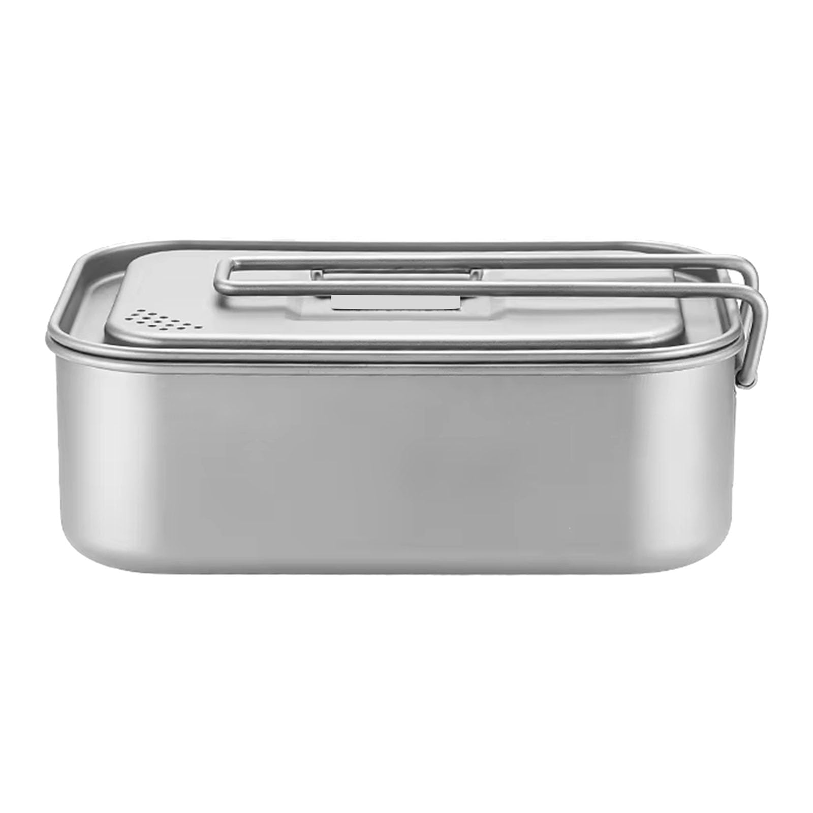 Buxuaaaa Leak Proof Rectangular Shape Lunch Box 800ml Spill Proof Portable Meal Preparation Container for Travel Kitchen Use Camping Leak Food Container