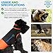 dog armour PRO Protective Dog Harness Vest for Dogs – Shield Your Pet from Raptor and Animal Attacks – Adjustable, Choke Free, Waterproof, Reflective (Small, Orange)