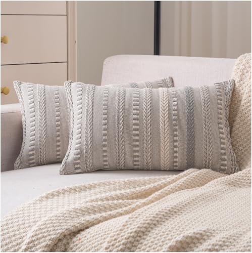 Cethom Boho Throw Pillow Covers 12x20 Inch Set of 2,