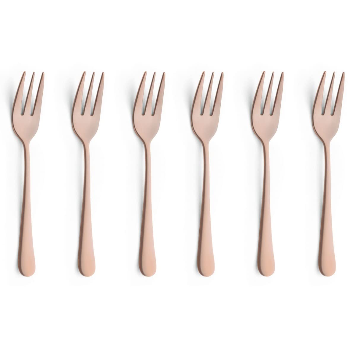 AMEFA Austin 6 Cake Forks (Copper PVD)