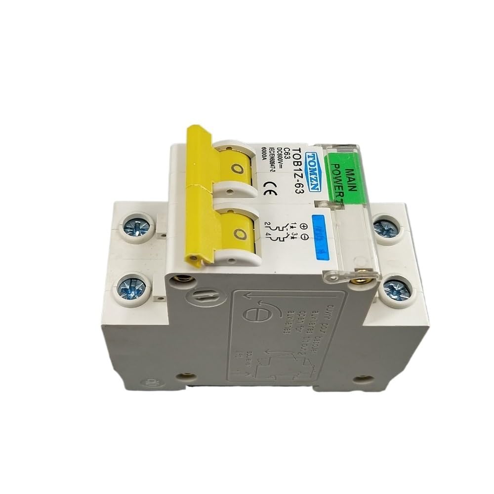 Disjoncteur 2P DC 600 V Courbe C 25A pour système photovoltaïque