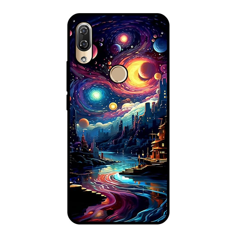 KARTXITAI Cover Compatibile con Wiko View 2 Pro Custodia,Protettiva per Tutto il Corpo Morbida al Tatto,Slim in Silicone TPU con Assorbimento degli Urti e Anti-Graffio - architettura