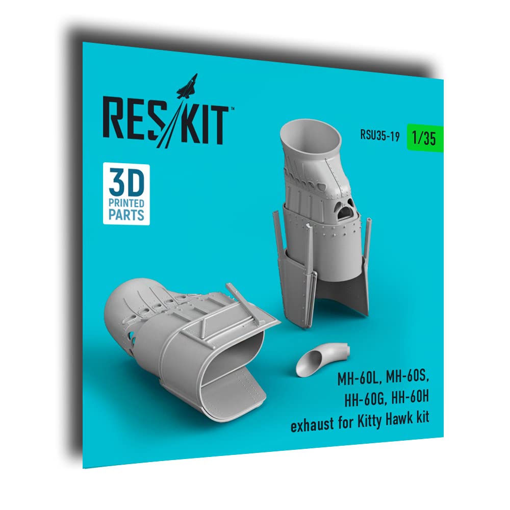 ReskitRSU35-0019 1/35 MH-60L, MH-60S, HH-60G, HH-60H Exhaust for Kitty Hawk kit