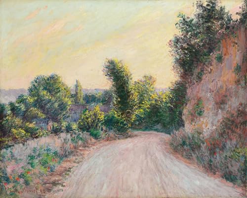 Art Tableau Road Chemin Claude Monet impression sur toile haut de gamme 60x90