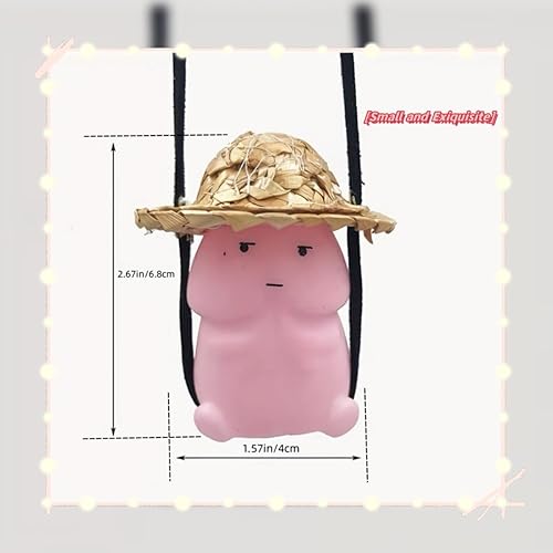 Miniatura 7 de Decoraciones para tablero de instrumentos de automóvil, accesorios para espejo retrovisor, lindo para mujer, adorno estético divertido para colgar,