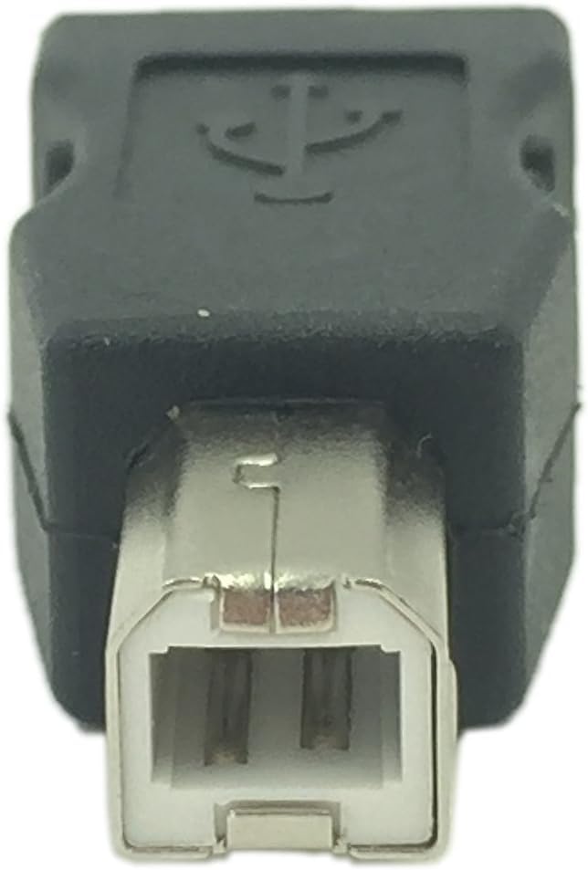 Image of USB 2.0 A-M /B-M Printer Connector ; Type A Male to Type B Male Connector Converter Adapter Coupler (2 Pieces)