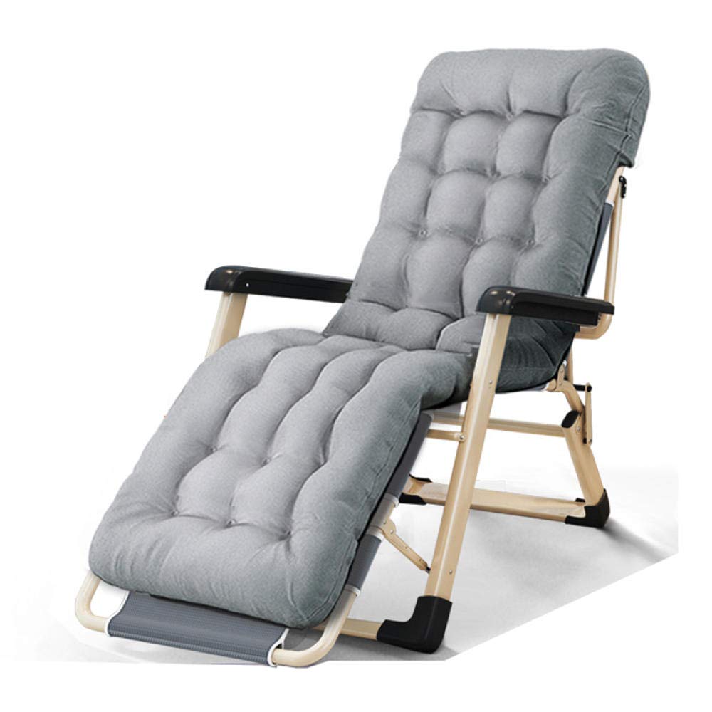 Lit de Camping Pliant et Fauteuil de Jardin Gris - Idéal pour vos Siestes en Plein Air